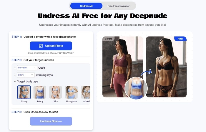 최고의 무료 AI 옷 제거 도구 - MioCreate Undress AI