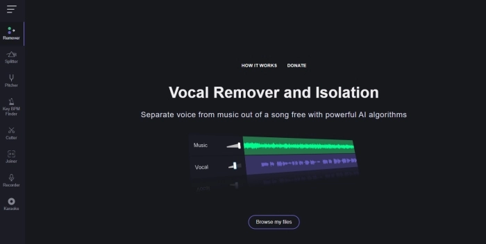 AI 음악 분배기 - VocalRemover